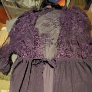Elegant Purple Lace Dress/ Sexy Nitey